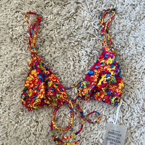 Heavy Manners 'Miss December' Triangle Front Tie Top